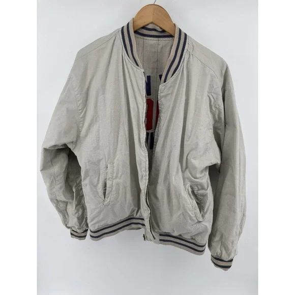 Vtg Mirage 90s Yankees 1961 Jacket Mens L Cooperstown Collection Reversible